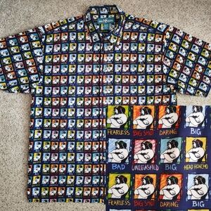 Bigs Dogs Button Down Logo Shirt